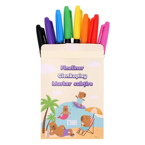 STRIGO CIENKOPISY 8 KOLORÓW 0.7MM KAPIBARA SSC505 WPC