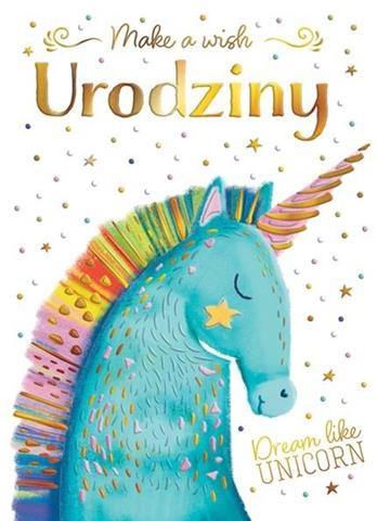 HENRY KARTKA OZDOBNA B6 URODZINY JEDNOROŻEC