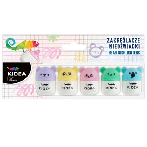 DERFORM ZAKREŚLACZE NIEDŹWIADKI 5-KOL. KIDEA