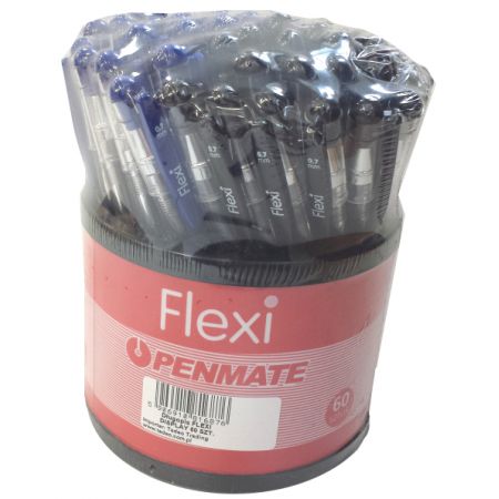 TT-DŁUGOPIS FLEXI DISPLAY MIX OP.60 SZTUK PENMATE