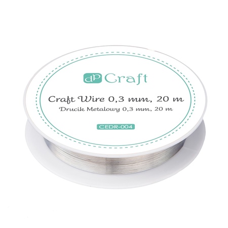 dp craft drucik metalowy 0.3mm 20m srebrny