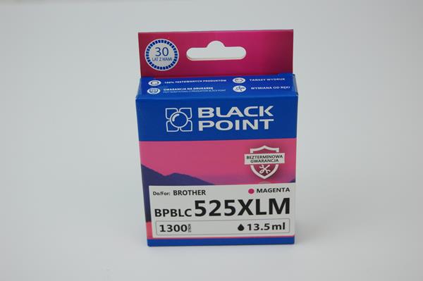 brother lc-br525m xl magenta tusz zamiennik black point 1300 stron