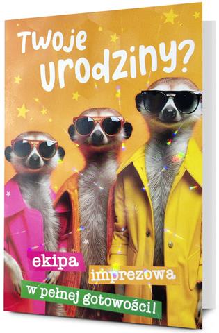 PAN DRAGON KARTKA OZDOBNA B6 URODZINY   07 HOLOGRAM
