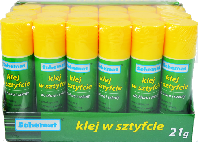 klej w sztyfcie 21g zielony schemat /24//384/