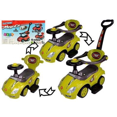 LEAN JEŹDZIK Z PCHACZEM ŻÓŁTY MEGA CAR 3W1 6625