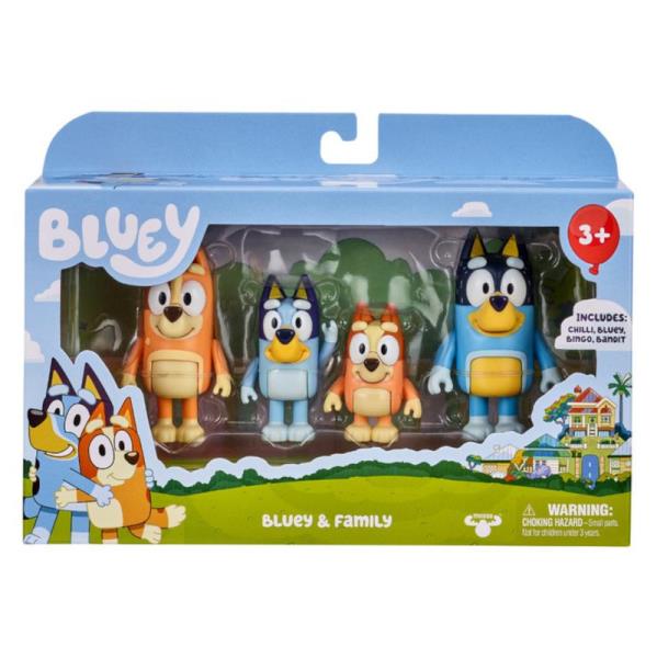 bluey figurki 4-pak rodzinka 13009 tm toys