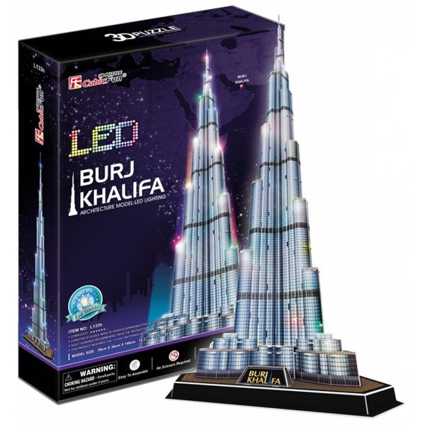 dante puzzle 3d led burj khalifa 136el. 20508 cubicfun