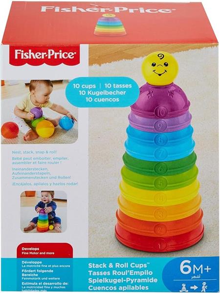 fisher price okrągłe kubeczki do ustawiania w4472  mattel