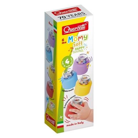 QUERCETTI MOMY SOFT MIĘKKIE KLOCKI Z GRZECHOTKĄ 4EL 04144 DANTE