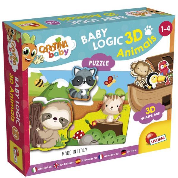 lisciani carotina baby logic 3d zwierzęta 92536