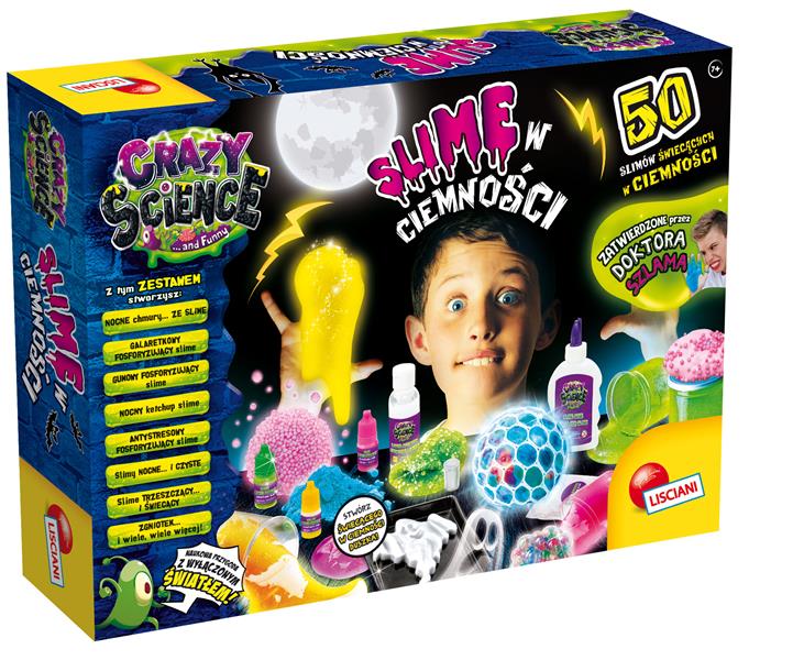 lisciani crazy science - slime w ciemności pl89239  dante