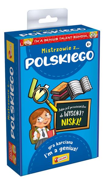 lisciani i'm genius talent school mistrzowie z polskiego gra karciana 92291 dante