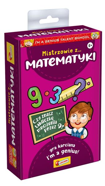 lisciani i'm genius talent school mistrzowie z matematyki gra karciana 92284 dante