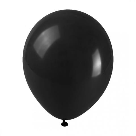 arpex balon pastel 25cm czarny op.100szt. blr110cza