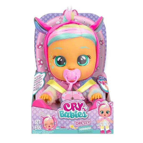 tm toys lalka bobas cry babies dressy hannah 88436