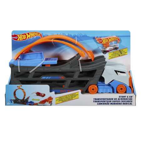 hot wheels city ciężarówka z pętlą i autkiem gck38 mattel