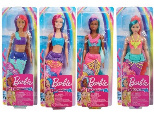 mattel barbie lalka syrenka gjk09