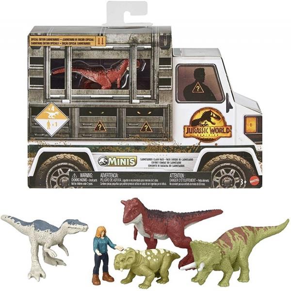 mattel jurassic world minis multipack 4 figurki gwp72