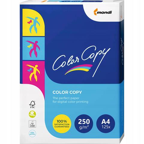 PAPIER KSERO A4 BIAŁY 250G COPY COLOR   125ARK. /7/