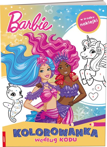 ameet kolorowanka według kodu. barbie dreamtopia kko-1401