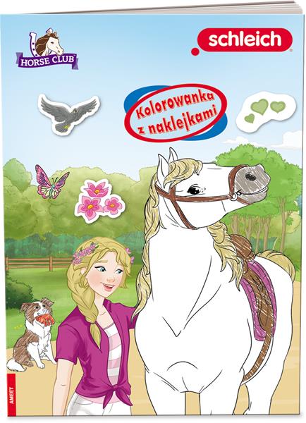 ameet kolorowanka z naklejkami schleich horseclub. na-8402