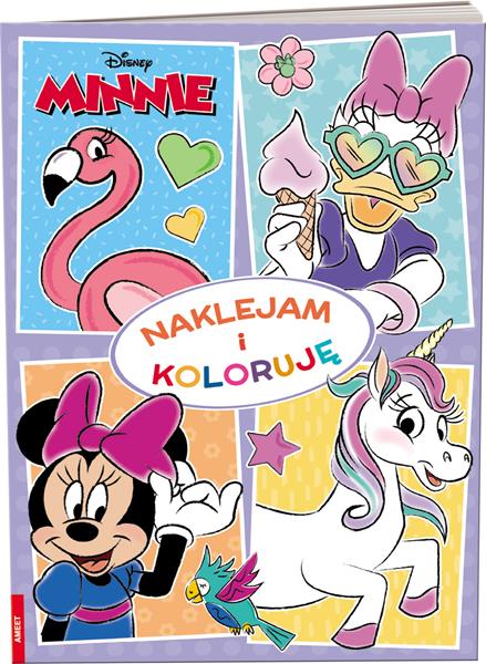 ameet książeczka naklejam i koloruję. minnie nak-9114