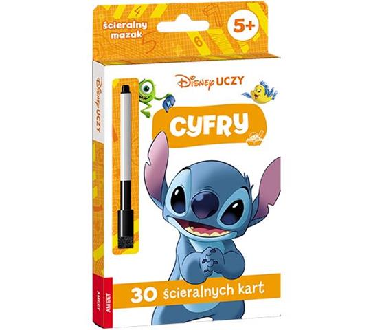 AMEET DISNEY UCZY CYFRY 30 ŚCIERALNYCH KART
