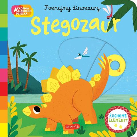 KSIĄŻKA POZNAJEMY DINOZAURY STEGOZAUR AKADEMIA MĄDREGO DZIECKA