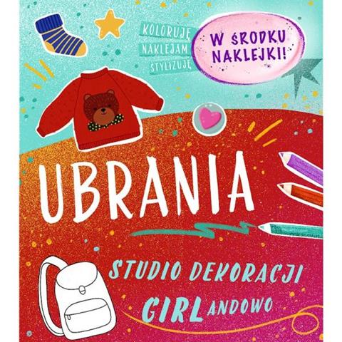 trefl książeczka studio dekoracji girlandowo - ubrania