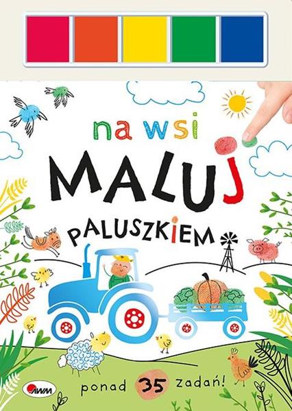 awm książeczka maluj paluszkiem na wsi